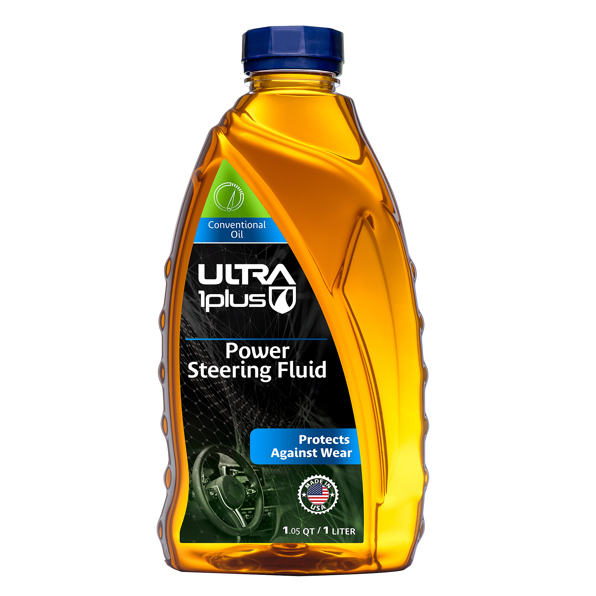 Ultra1Plus Conventional Power Steering Fluid - 1 Qt., Prevents Leaks, Rust and Corrosion, Model# UL502